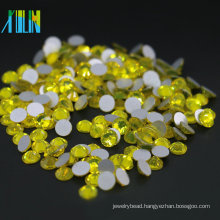 All Size Flat Back Non Hot Fix Rhinestone for Dress and Nail Design, MS110 Citrine Color